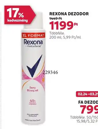 Rossmann Rexona dezodor ajánlat