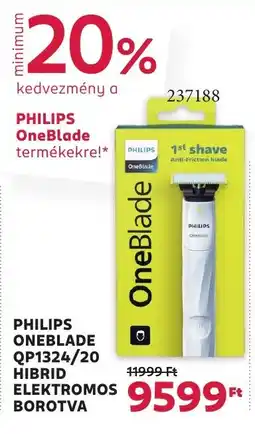 Rossmann Philips oneblade qp1324/20 hibrid elektromos borotva ajánlat