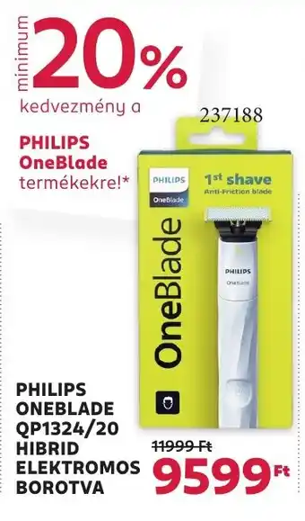 Rossmann Philips oneblade qp1324/20 hibrid elektromos borotva ajánlat