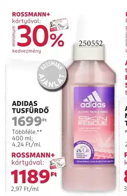 Rossmann Adidas tusfürdő ajánlat