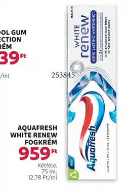 Rossmann Aquafresh white renew fogkrém ajánlat