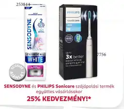 Rossmann Sensodyne és Philips sonicare szájápolási termék együttes vásárlásakor ajánlat