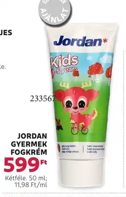 Rossmann Jordan gyermek fogkrém ajánlat