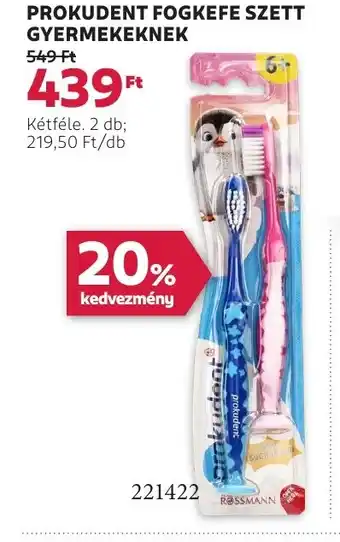 Rossmann Prokudent fogkefe szett gyermekeknek ajánlat