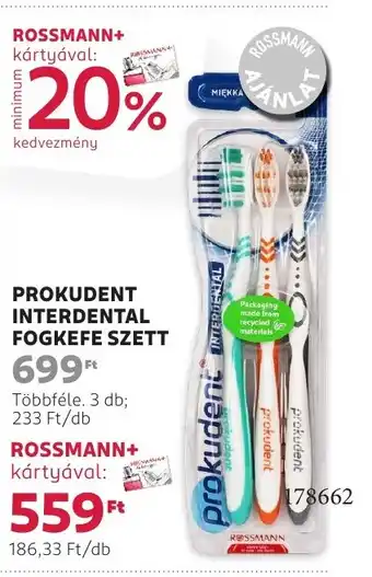 Rossmann Prokudent interdental fogkefe szett ajánlat