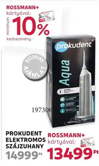 Rossmann Prokudent elektromos szájzuhany ajánlat