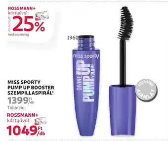 Rossmann Miss sporty pump up booster szempillaspirál ajánlat