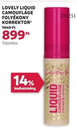 Rossmann Lovely liquid camouflage folyékony korrektor ajánlat