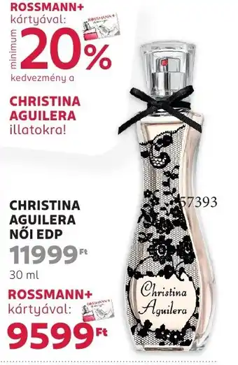 Rossmann Christina aguilera nőI edp ajánlat