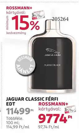 Rossmann Jaguar classic férfi edt ajánlat