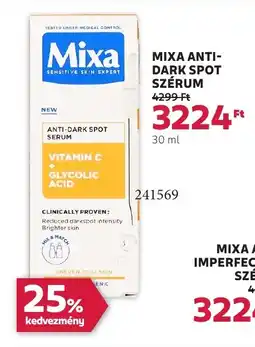 Rossmann Mixa anti- dark spot szérum ajánlat