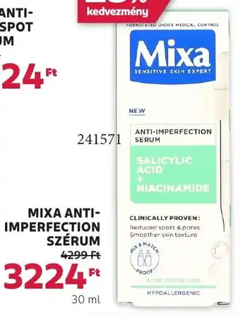 Rossmann Mixa anti- dark spot szérum ajánlat