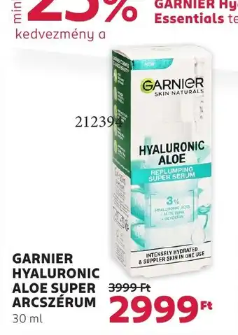 Rossmann Garnier hyaluronic aloe super arcszérum ajánlat