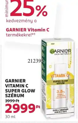 Rossmann Garnier vitamin c super glow szérum ajánlat