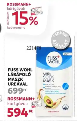 Rossmann Fuss wohl lábápoló maszk ureával ajánlat