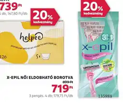 Rossmann X-epil nőI eldobható borotva ajánlat