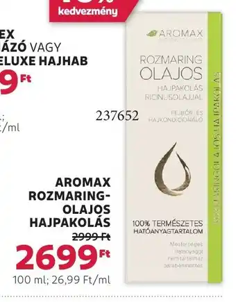 Rossmann Aromax rozmaring- olajos hajpakolás ajánlat