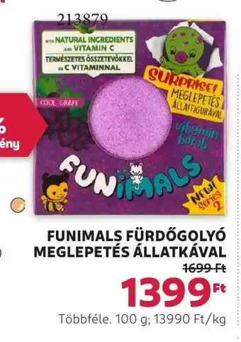 Rossmann Funimals fürdőgolyó meglepetés állatkával ajánlat