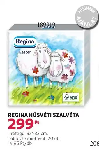 Rossmann Regina húsvéti szalvéta ajánlat