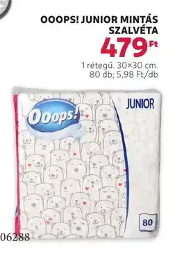 Rossmann Ooops! Junior mintás szalvéta ajánlat