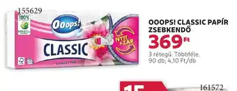 Rossmann Ooops! Classic papír zsebkendő ajánlat