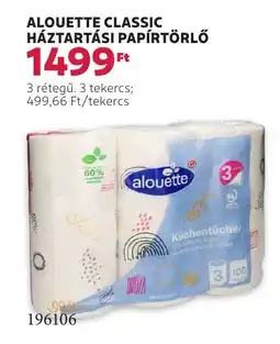 Rossmann Alouette classic háztartási papírtörlő ajánlat