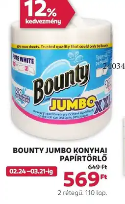 Rossmann Bounty jumbo konyhai papírtörlő ajánlat