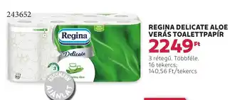 Rossmann Regina delicate aloe verás toalettpapír ajánlat