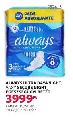 Rossmann Always ultra day&night stb. ajánlat