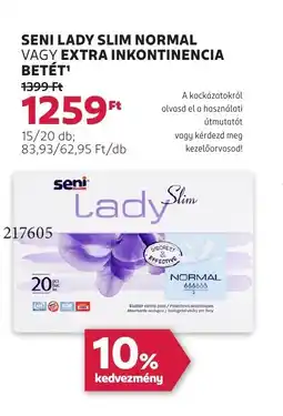 Rossmann Seni lady slim normal stb. ajánlat