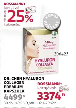 Rossmann Dr. Chen hyaluron collagen premium kapszula ajánlat