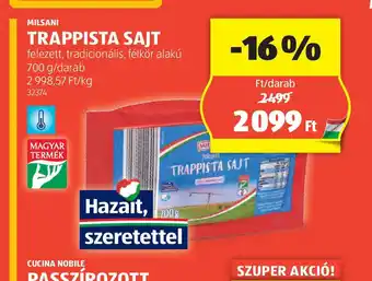 ALDI Milram Trappista Sajt ajánlat