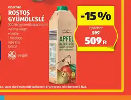 ALDI Bio Presto Rostos Gyümölcslé ajánlat