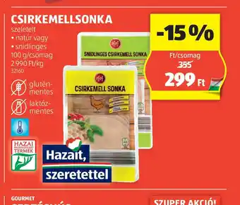 ALDI Csirkemellsonka ajánlat