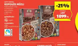 ALDI Happy Harvest ropogs müzli ajánlat