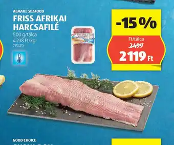 ALDI Almere Seafood Friss Afrikai Harcsafilé ajánlat