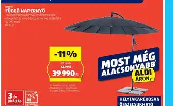 ALDI Függő napernyő ajánlat