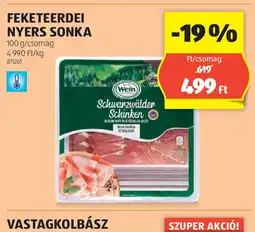 ALDI Feketeerdei Nyers Sonka ajánlat