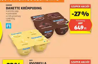 ALDI Danette Krémpuding ajánlat