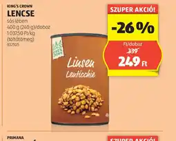 ALDI King's Crown Lencse ajánlat