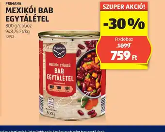 ALDI Mexiki Bab Egytálétel ajánlat