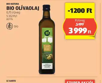 ALDI Bio Natura Bio Olívaolaj ajánlat