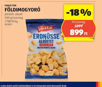 ALDI Snack Fun Földimogyor ajánlat