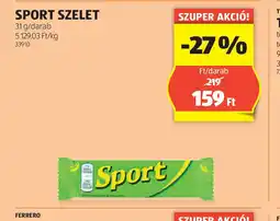 ALDI Sport szelet ajánlat