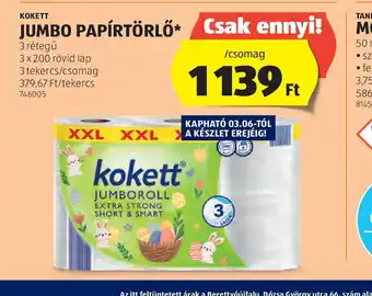 ALDI Kokett Jumbo Pap /mosásrtörlő ajánlat