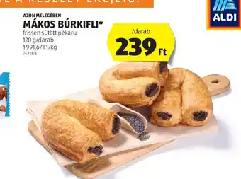 ALDI Mákos Búrkifli ajánlat