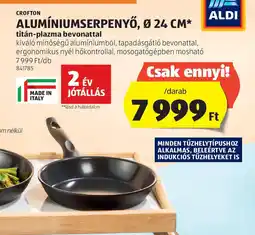 ALDI Crofton Alumíniumserpenyő ajánlat