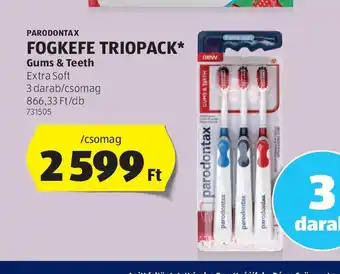 ALDI Parodontax Fogkefe Triopack ajánlat