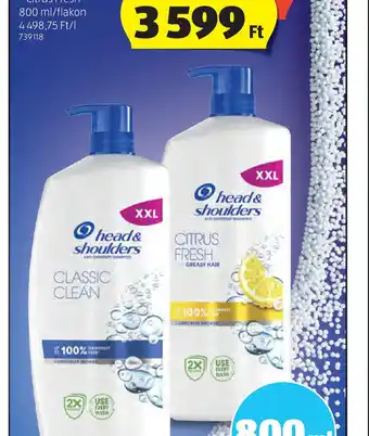 ALDI Head CLINICALLY PROVEN Shoulders Sampon ajánlat