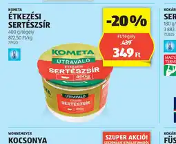 ALDI Kometa Étkezési Sertészs füstölt, hámozott baromfivirslir ajánlat